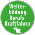 Kreisbutton "Weiterbildung Berufskraftfahrer"